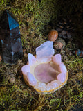 Rose Quartz Raw/Tumbled Tealight Holder OptionA