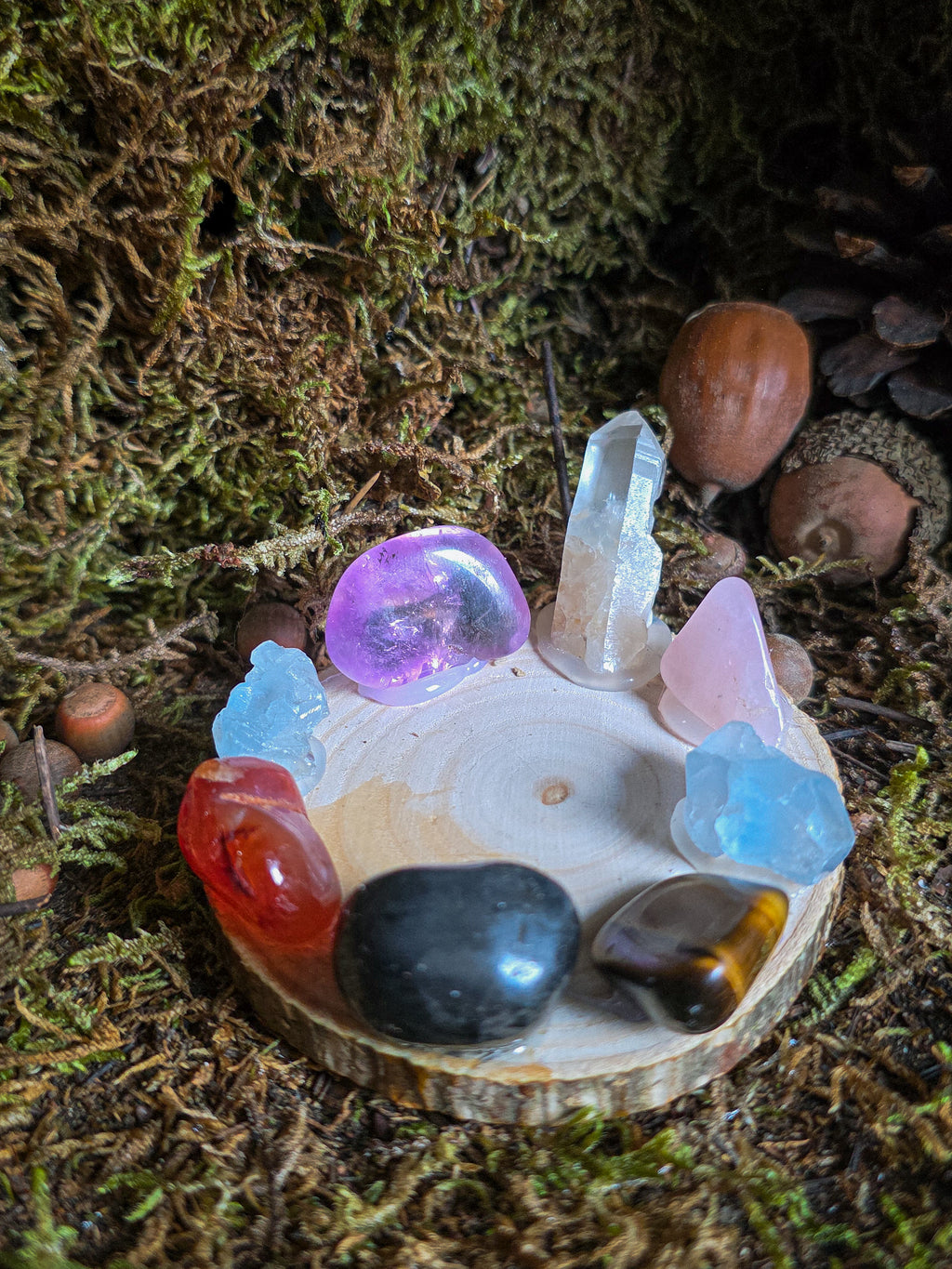 Chakra Crystal Tealight Holder