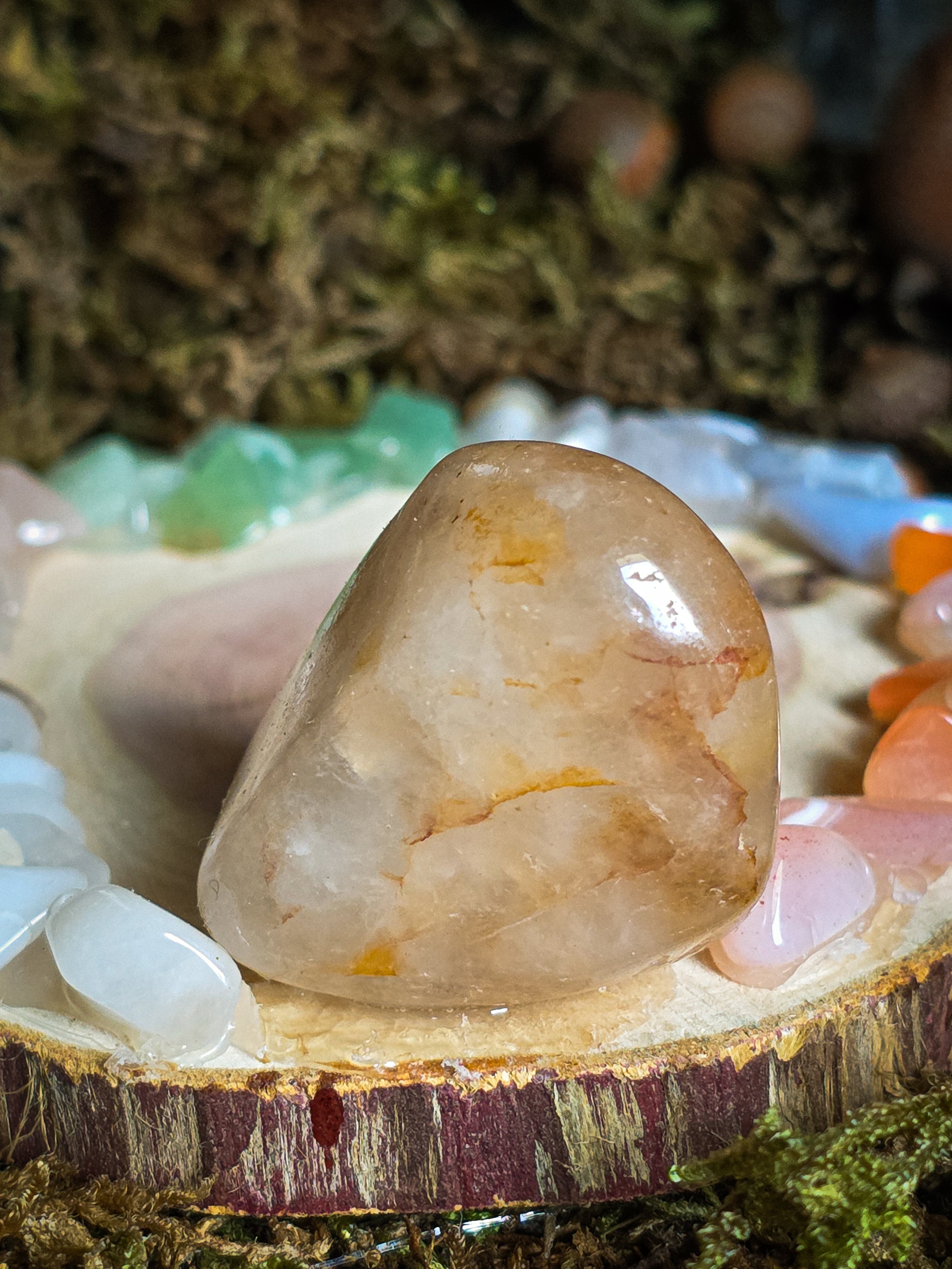 Fire Quartz Tealight Holder