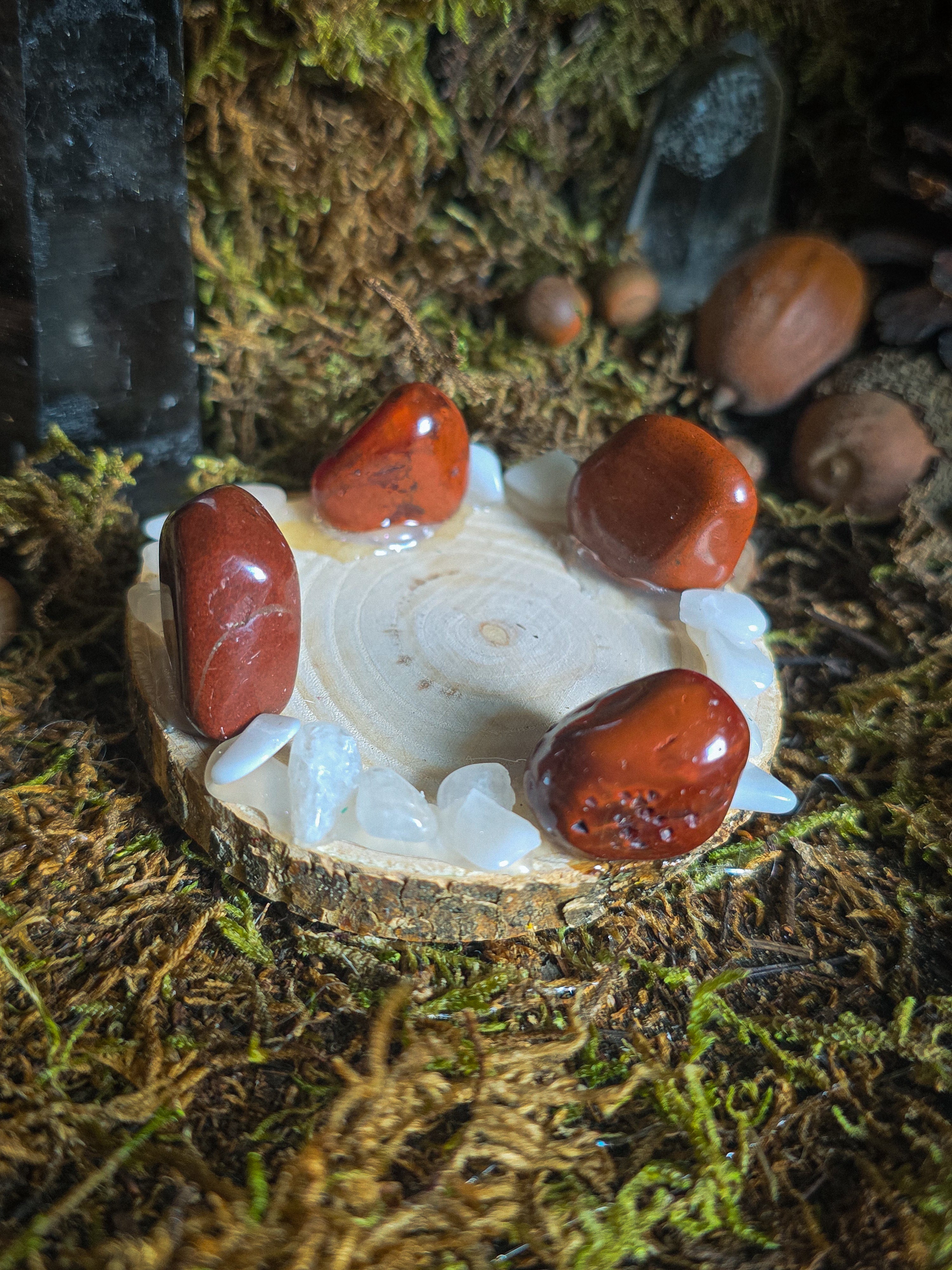 Red Jasper Tealight Holder