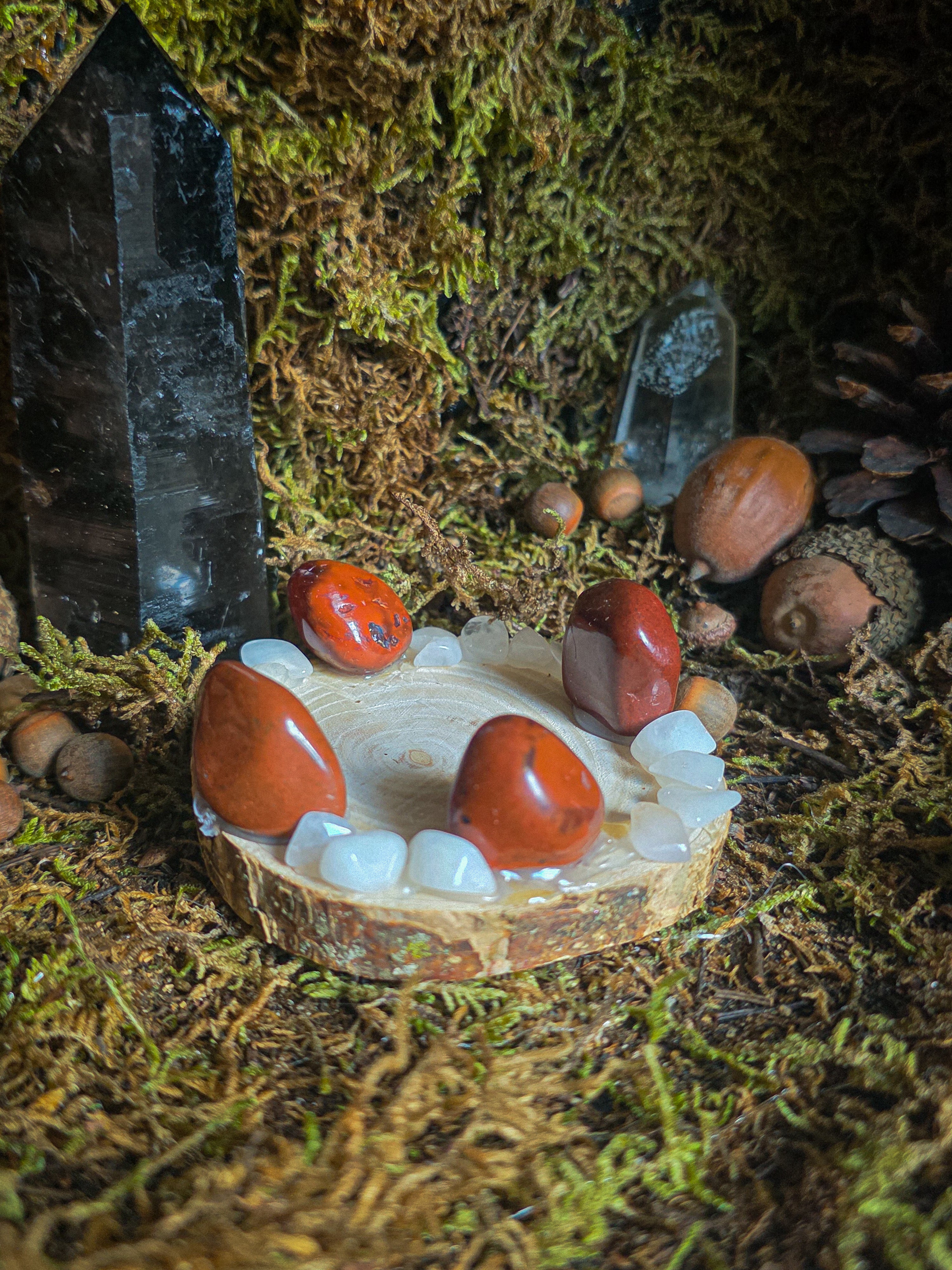 Red Jasper Tealight Holder