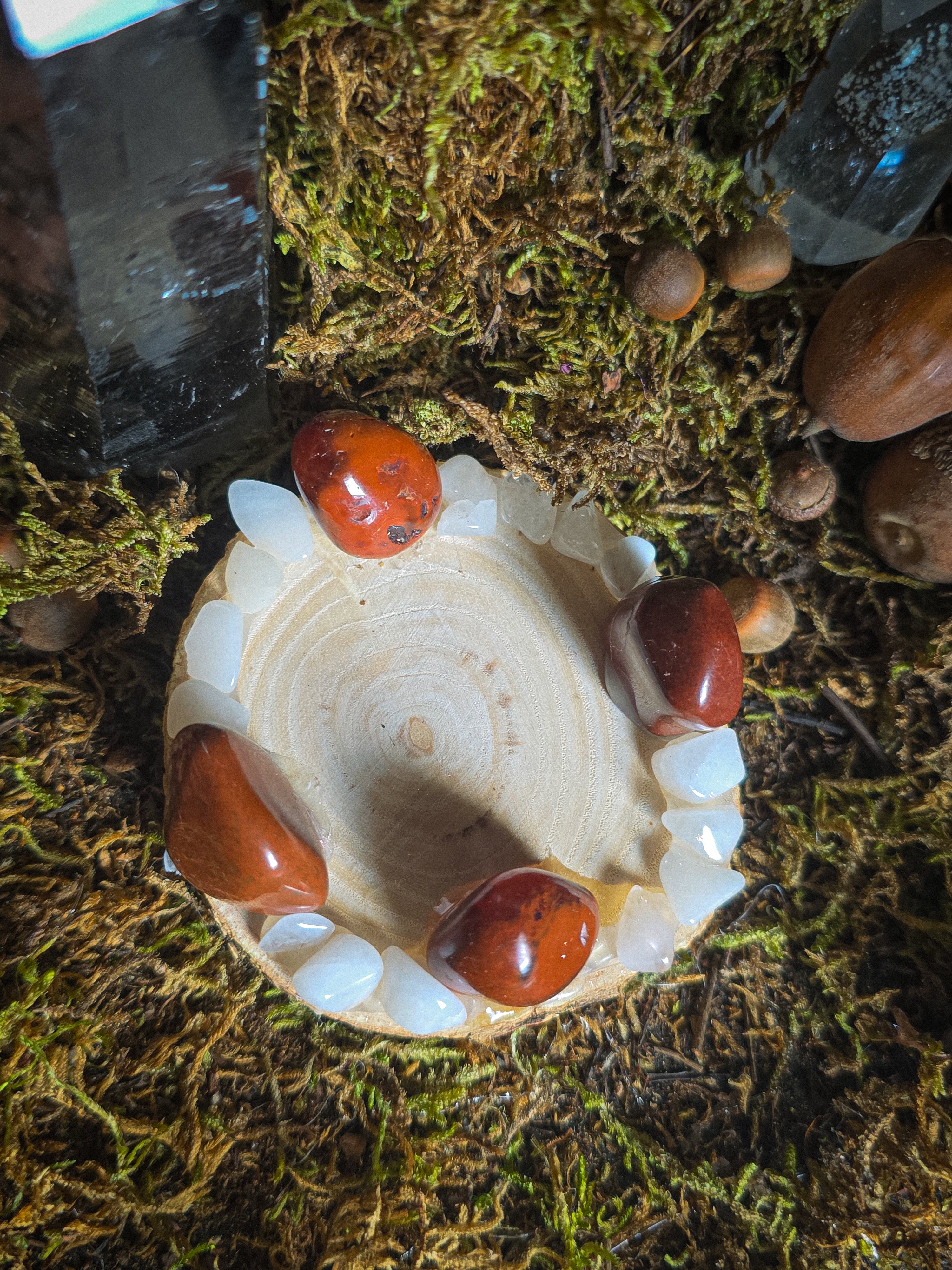 Red Jasper Tealight Holder