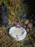 Ametrine Tealight Holder
