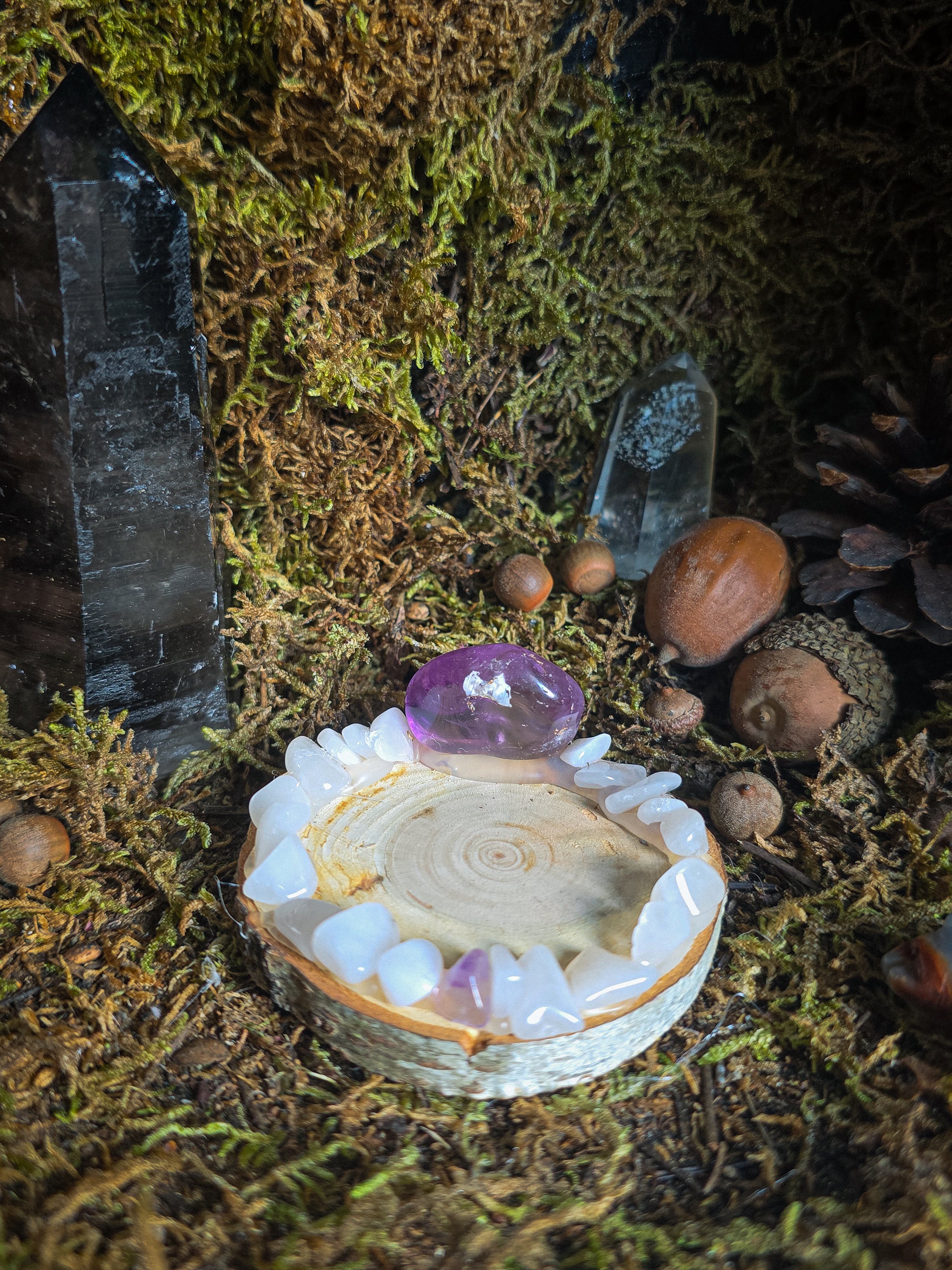 Ametrine Tealight Holder