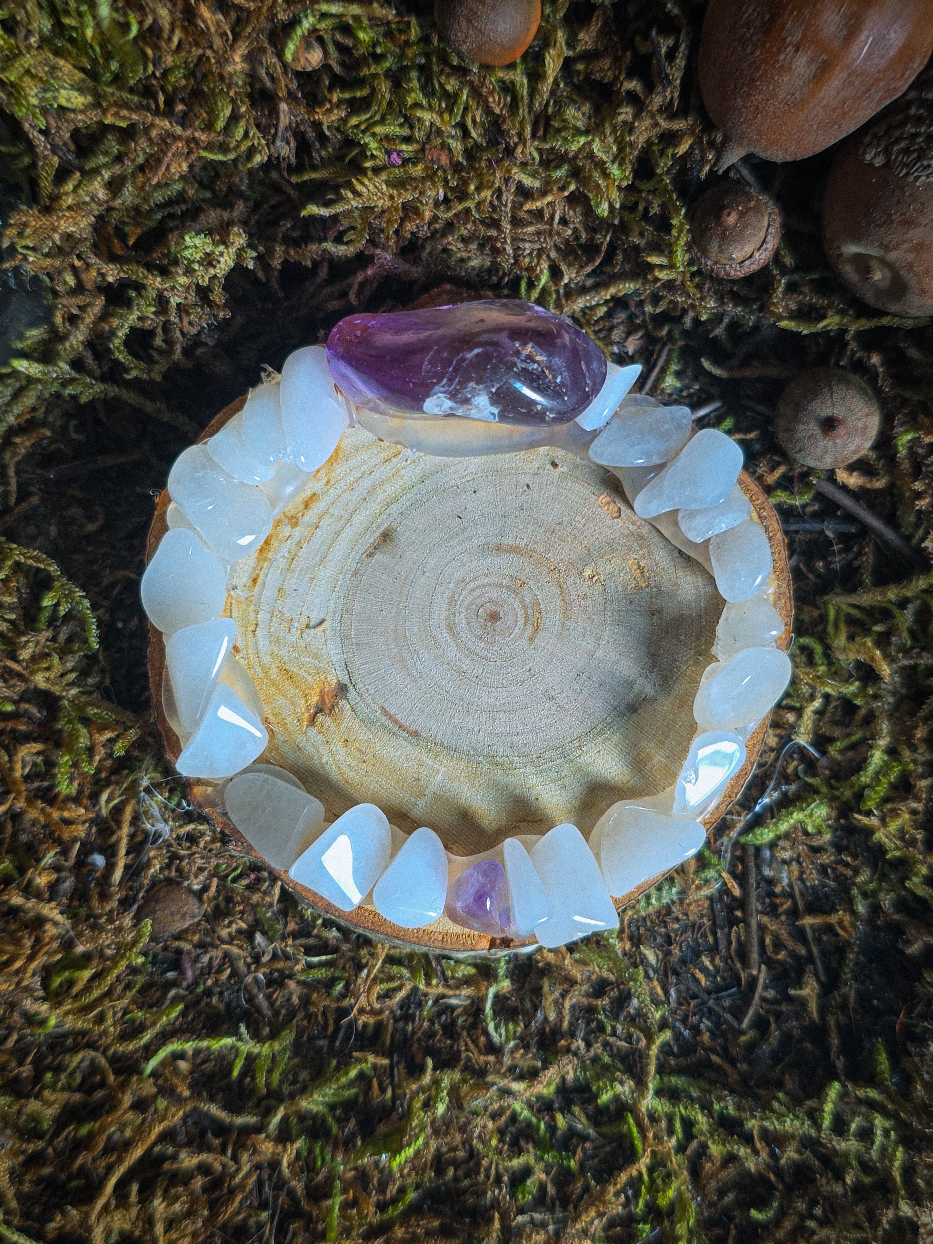 Ametrine Tealight Holder