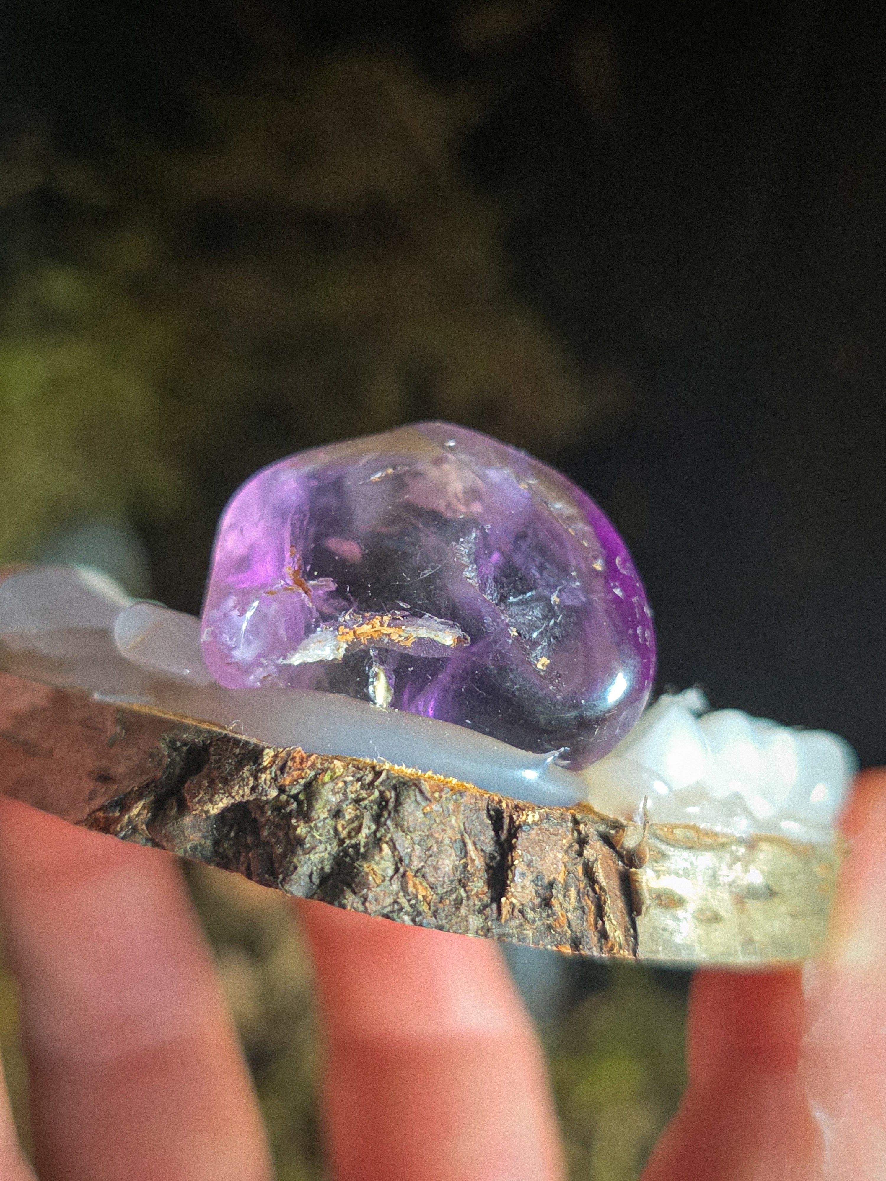 Ametrine Tealight Holder