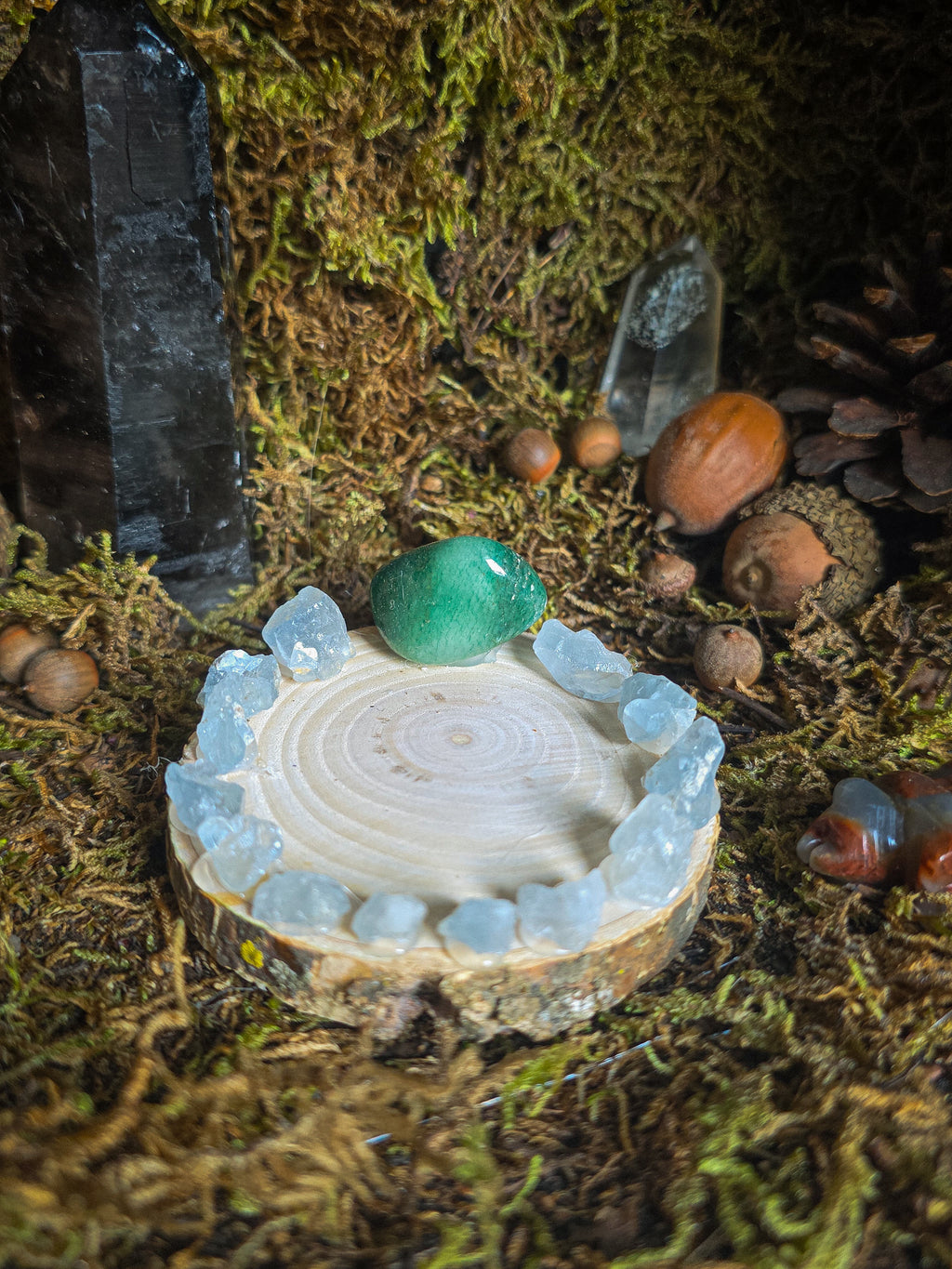 Green Aventurine Tealight Holder OptionD