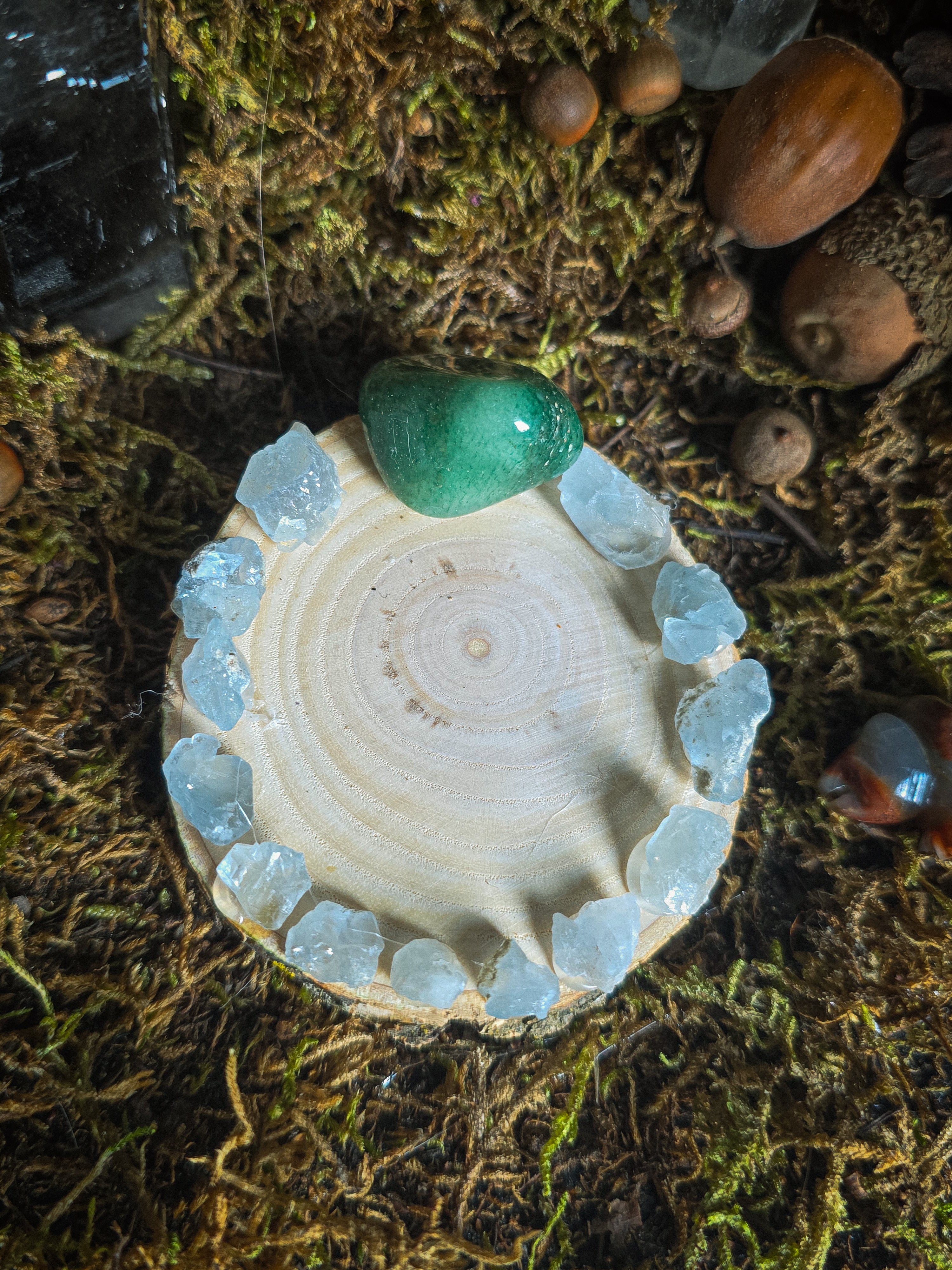Green Aventurine Tealight Holder OptionD
