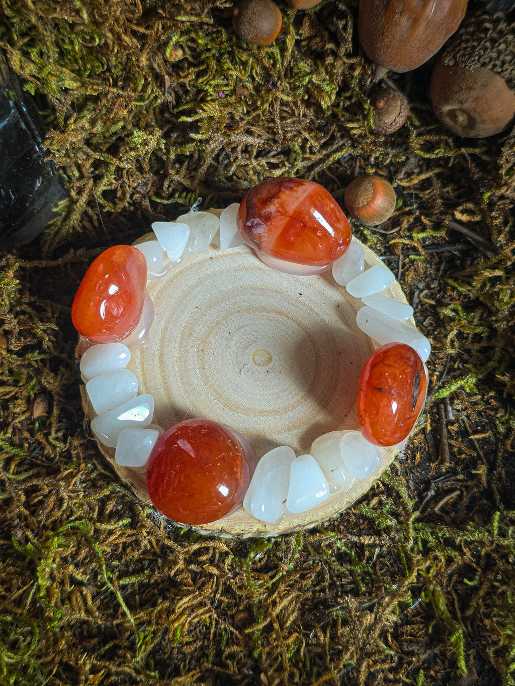 Carnelian Tealight Holder OptionC