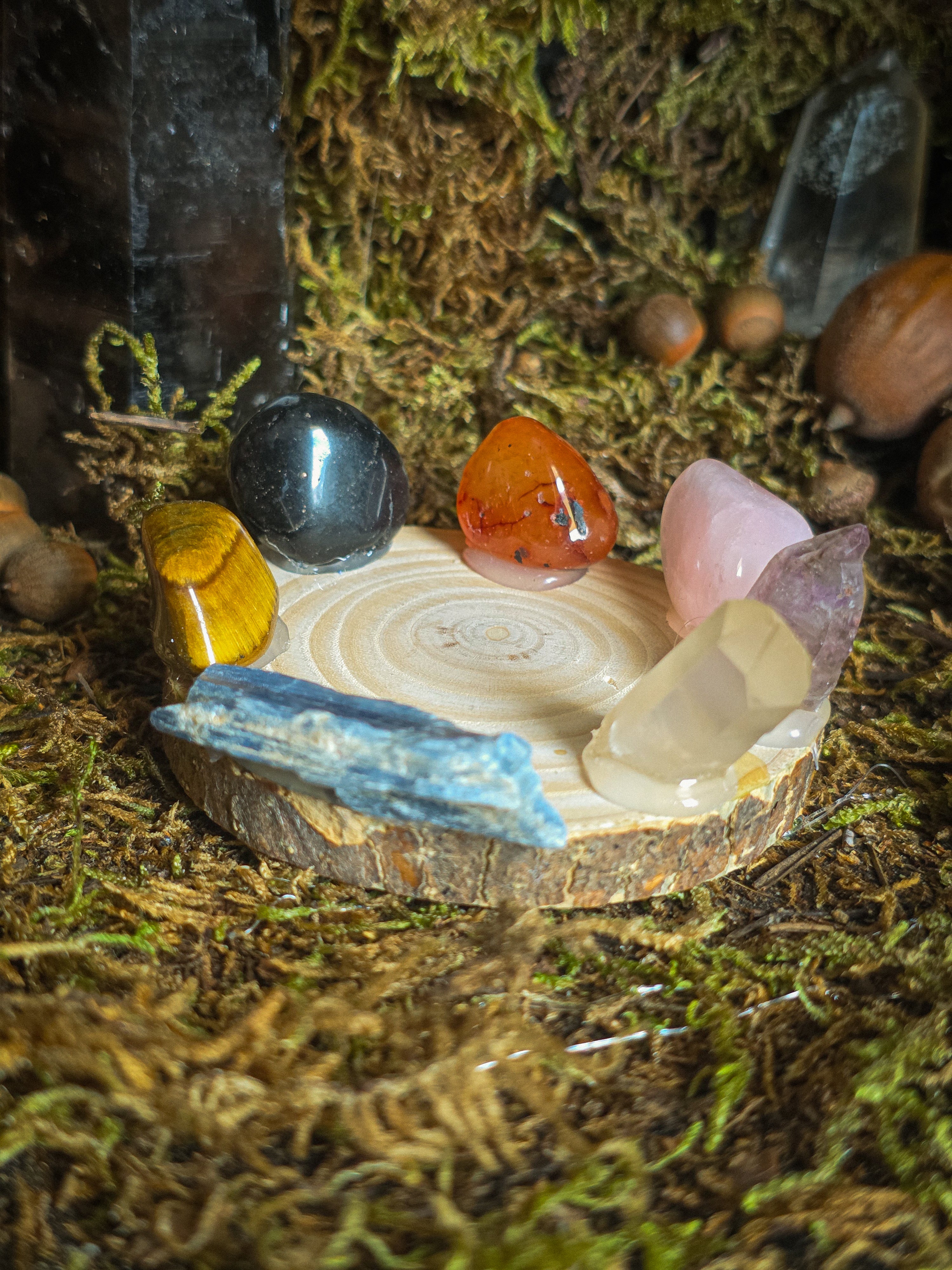 Chakra Crystal Tealight Holder OptionC