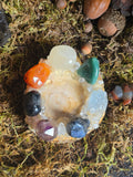 Chakra Crystal Tealight Holder OptionD
