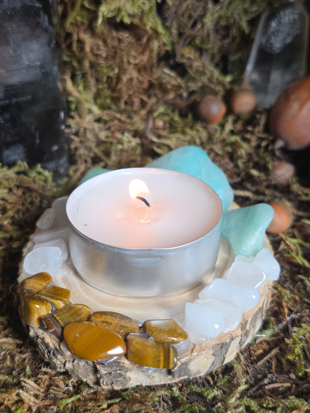 Ocean Cystal Tealight Holder OptionA