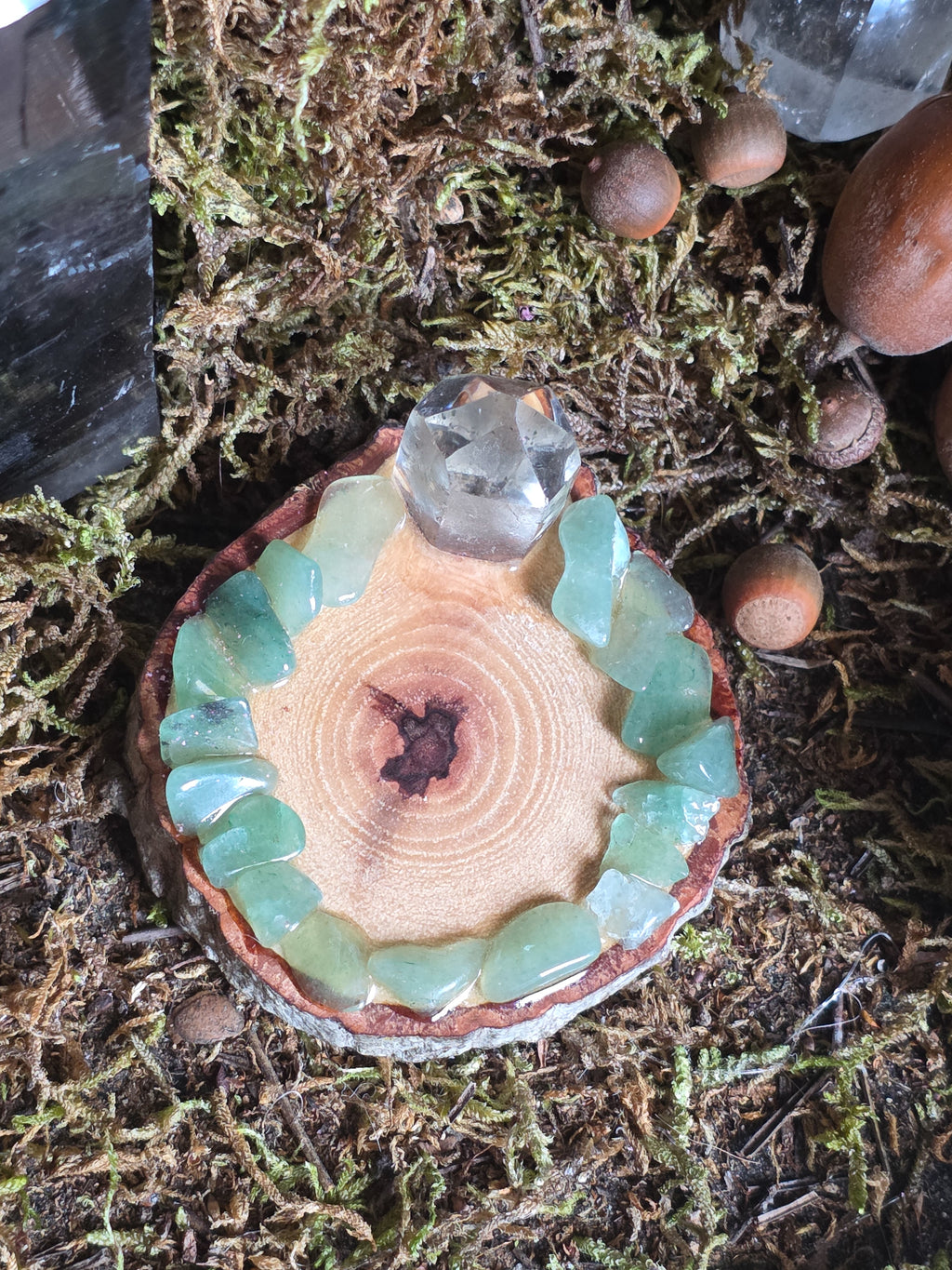 Mini Quartz Tower Tealight Holder OptionE