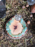 Mini Quartz Tower Tealight Holder OptionE